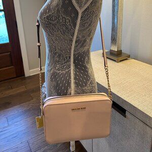 Michael Kors Jet Set Large Saffiano Leather Crossbody Bag